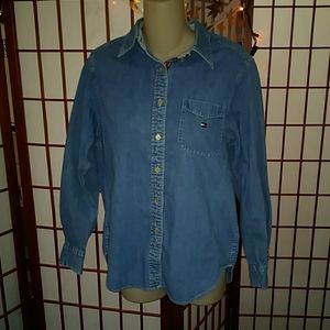 Tommy Hilfiger Denim Blouse Vintage